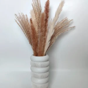 Jarrón moderno Torc blanco de diseño actual decoración artesanal Sweetlar