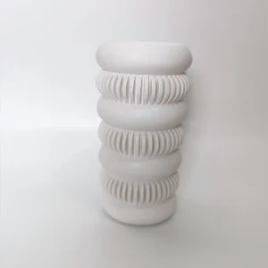 Jarrón moderno Torc blanco de diseño actual decoración artesanal Sweetlar